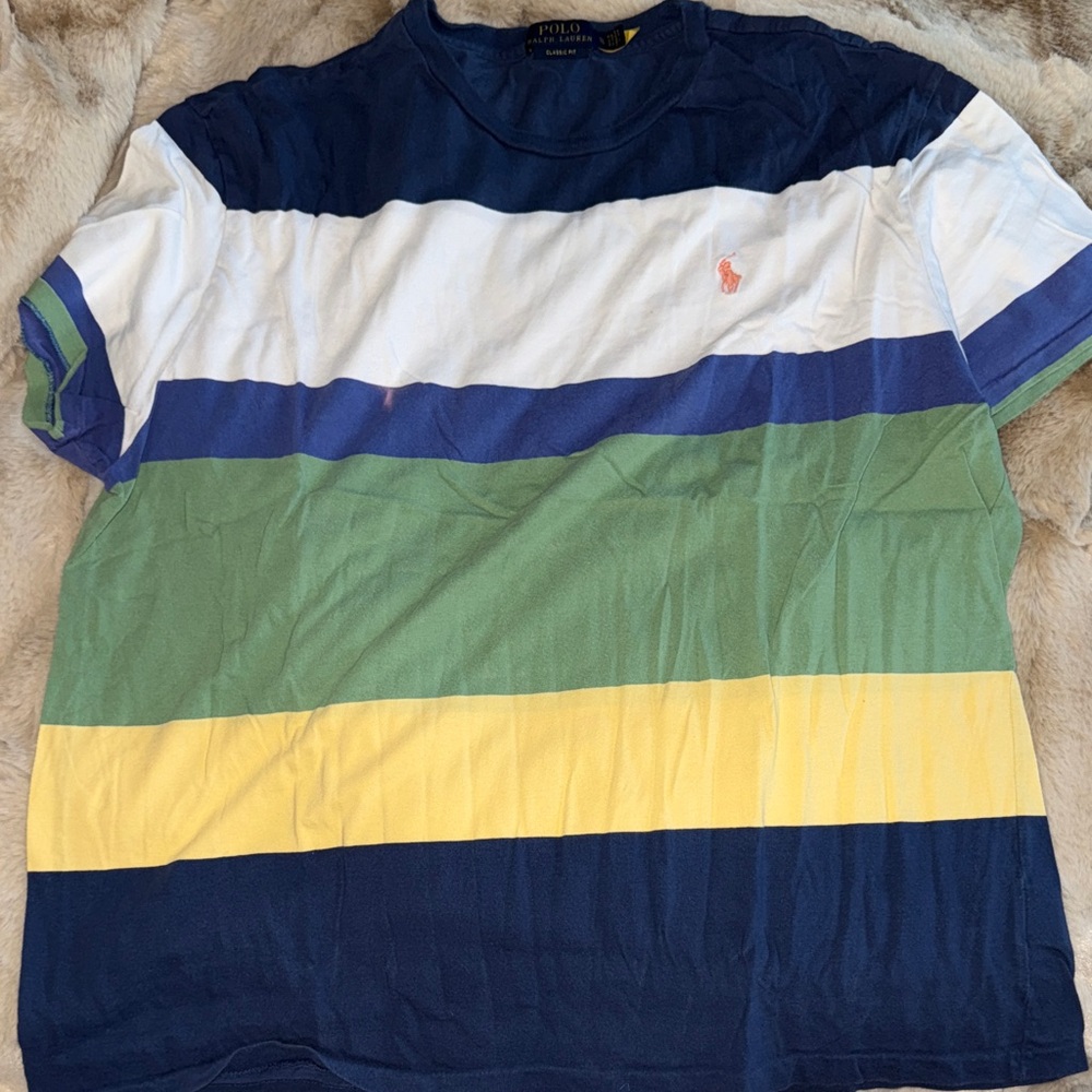 Polo by Ralph Lauren Men's Colorful Striped Tee